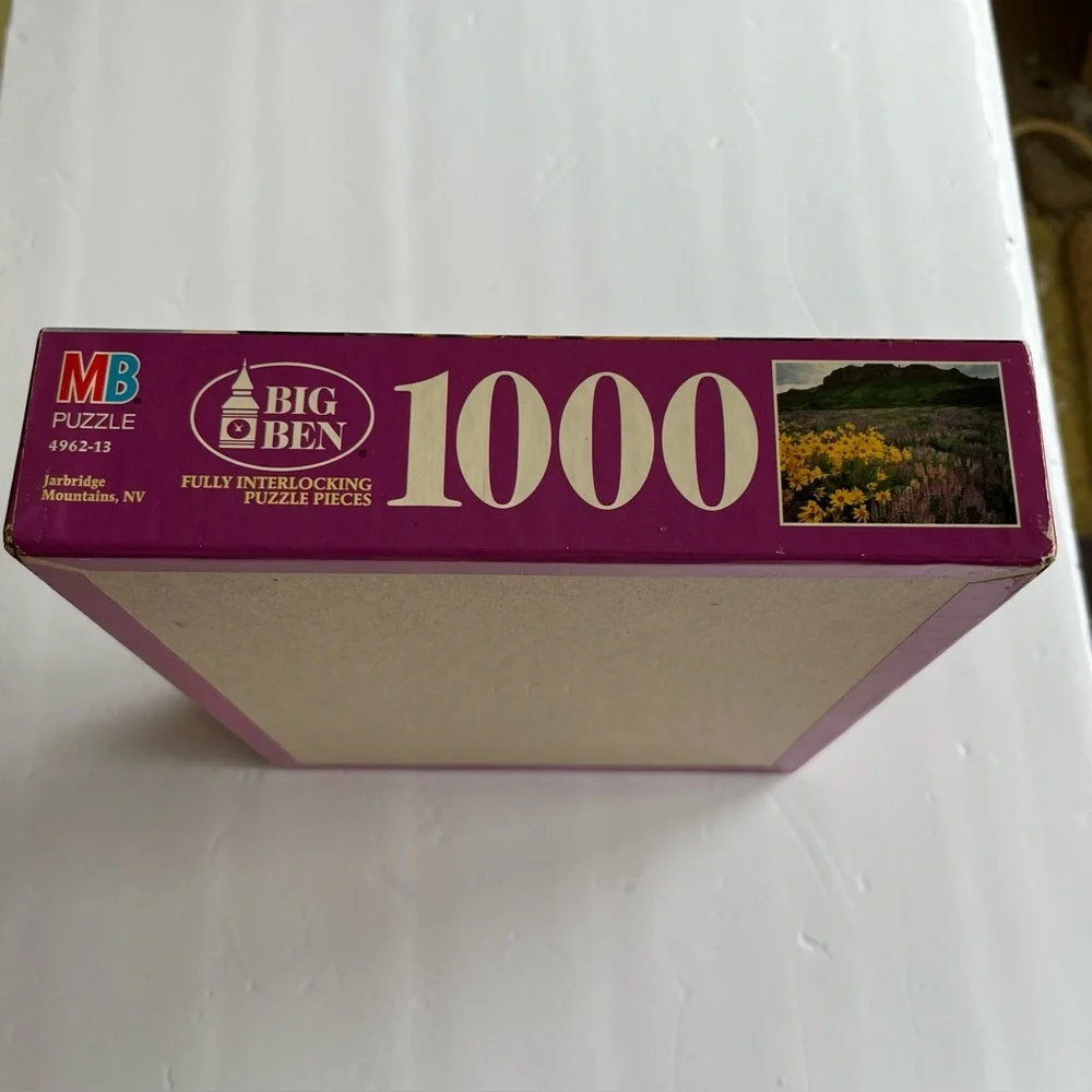 Milton Bradley Puzzle Jarbridge Mountains 1000 Pieces 1994 Nevada USA Sealed